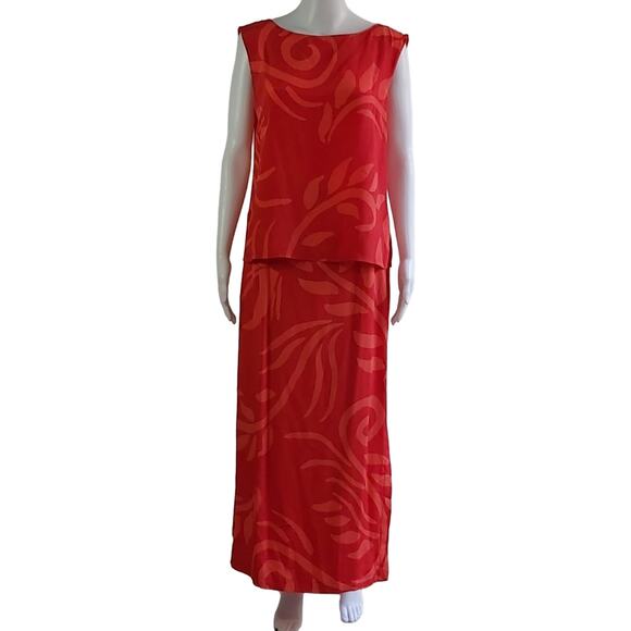 Vintage Private Domain 2 Piece Silk Skirt Set Size Medium - Picture 15 of 16